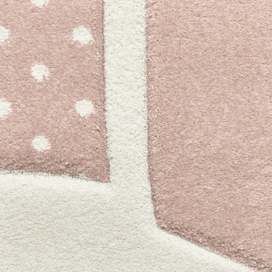 Brooklyn Pink Bunny Kids Rug - 150x80cm