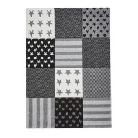 GRADE A1 - Brooklyn Grey Kids Rug - 150x80cm