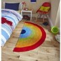 Rainbow Multi Coloured Kids Rug - 70x140cm