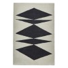 Inaluxe Crystal Black &amp; White Patterned Rug - 120x170cm