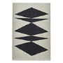 Inaluxe Crystal Black & White Patterned Rug - 120x170cm