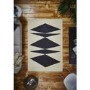 Inaluxe Crystal Black & White Patterned Rug - 120x170cm