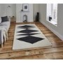 Inaluxe Crystal Black & White Patterned Rug - 120x170cm