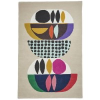 Inaluxe Neon Multi Coloured Patterned Rug - 120x170cm