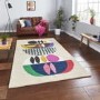 Inaluxe Neon Multi Coloured Patterned Rug - 120x170cm