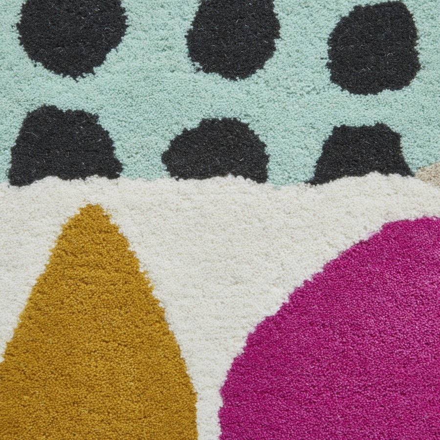 Inaluxe Neon Multi Coloured Patterned Rug - 120x170cm