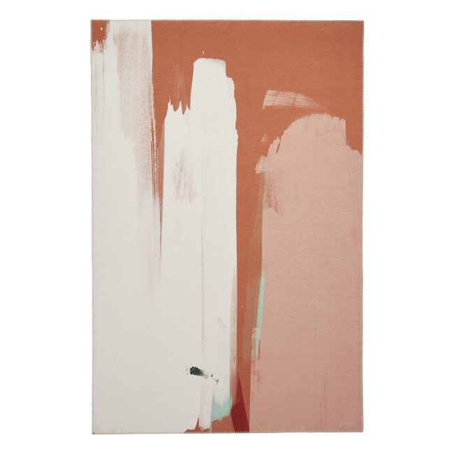 Abstract Multi Coloured Orange Rug - 120x170cm