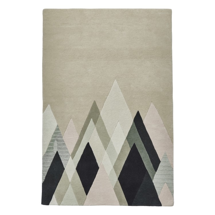 Geometric Multi Coloured Pastel Rug - 120x170cm