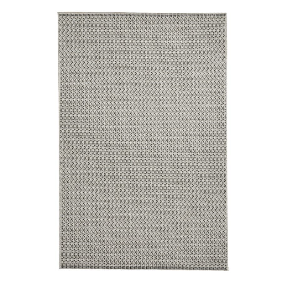 Stitch Indoor/Outdoor Ivory & Black Rug - 160x220cm