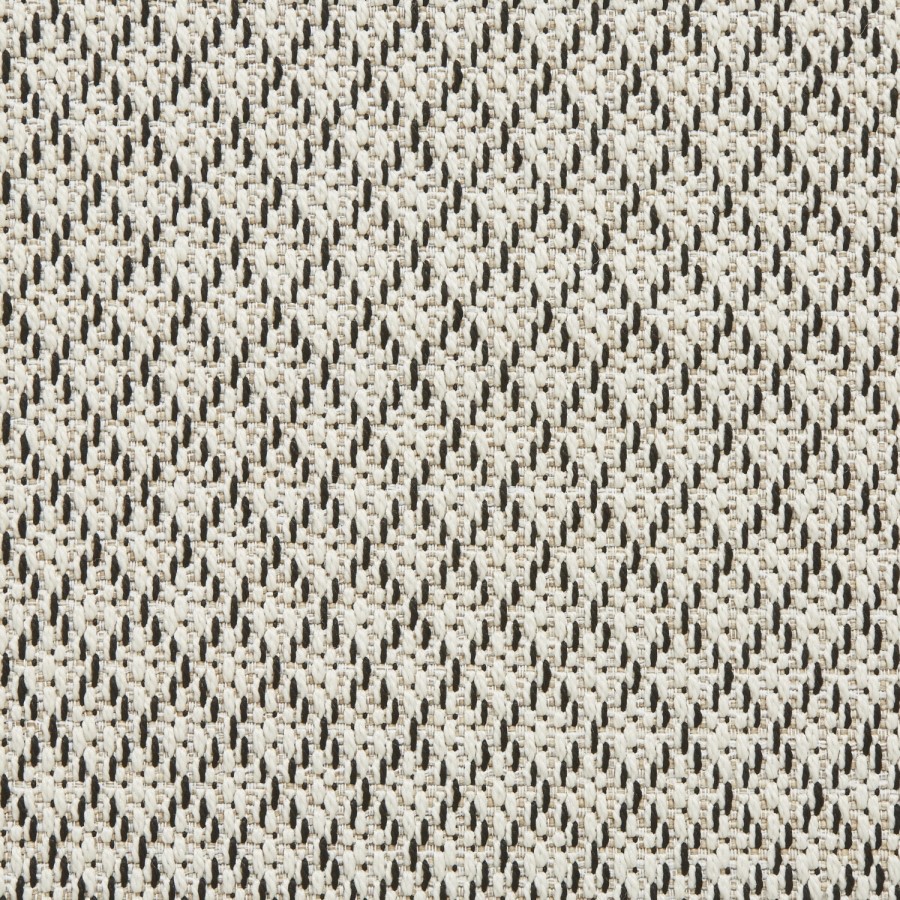 Stitch Indoor/Outdoor Ivory & Black Rug - 160x220cm