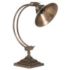 Antique Brass Metal Arched Arm Task Table Lamp