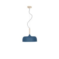 Matt Indigo Domed Metal Pendant