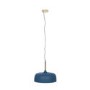 Matt Indigo Domed Metal Pendant
