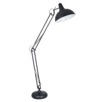 Matt Black Metal Task Floor Lamp