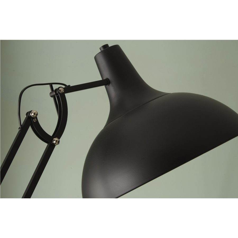 Matt Black Metal Task Floor Lamp
