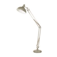 Grey Painted Oversize Task Floor Lamp