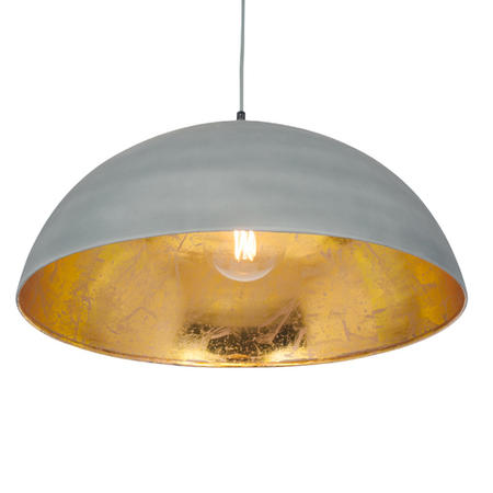 Matt Grey Metal Dome Pendant