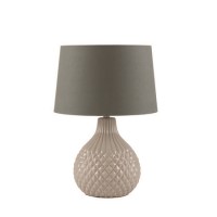 Grey Geo Ceramic Table Lamp