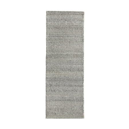 Buy Chunky Knit Grey Wool Runner-TheRugShopUK