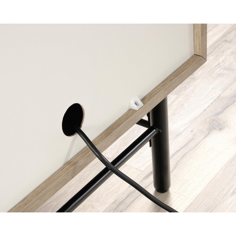 Avon Cream TV Stand with Leather Handles - Teknik Office