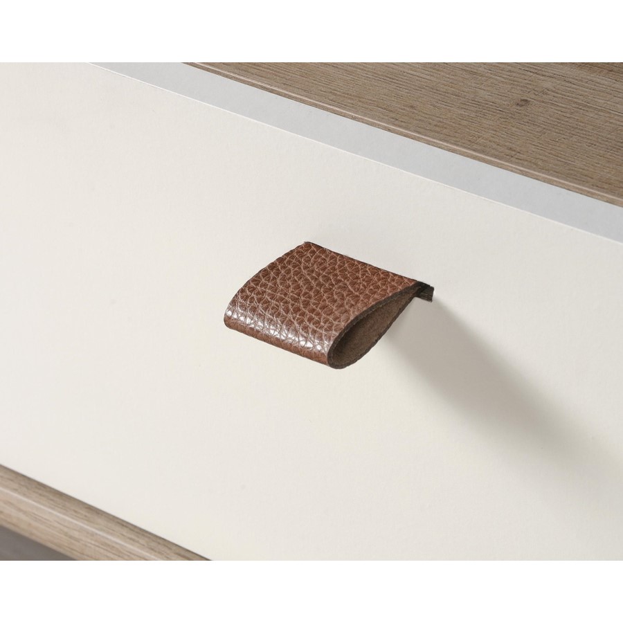 Avon Cream TV Stand with Leather Handles - Teknik Office