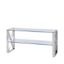 Small TV Stand in Glass and Grey - TV's up to 50" - Aurora Boutique