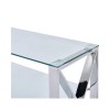 Small TV Stand in Glass and Grey - TV&#39;s up to 50&quot; - Aurora Boutique