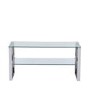 Small TV Stand in Glass and Grey - TV's up to 50" - Aurora Boutique