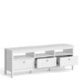 Madrid White 3 Drawer TV Stand - Furniture to Go