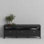 Large TV Stand with Storage in Black - TV's upto 74"  - Furniture to Go