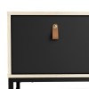 Stubbe Black &amp; Pale Wood TV Unit - Furniture to Go