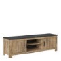 Wide TV Stand with Storage in Brown - Furniture to Go