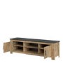 Wide TV Stand with Storage in Brown - Furniture to Go