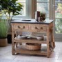 Small Freestanding Kitchen Island with Storage - Callie