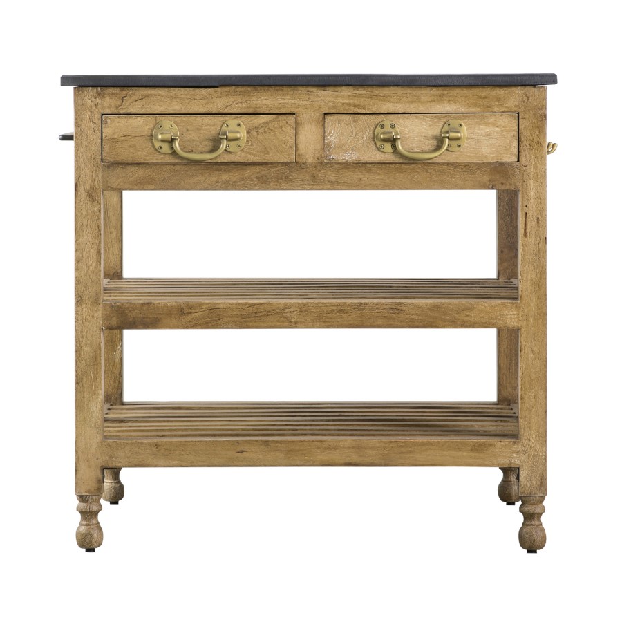 Small Freestanding Kitchen Island with Storage - Callie
