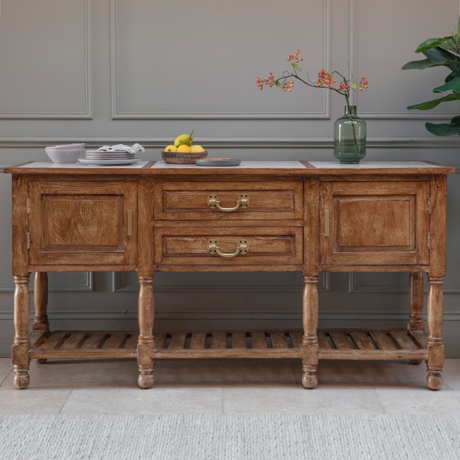 Callie Large 2 Drawer 2 Door Sideboard - Caspian House