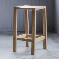 Kyra Solid Oak Bar Stool - Caspian House