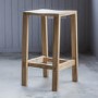 Kyra Solid Oak Bar Stool - Caspian House