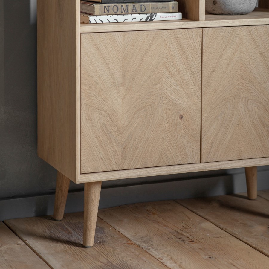 2 Door Open Display Cabinet - Milano - Caspian House