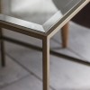 Square Bronze Glass Top Side Table - Raya