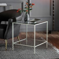 Raya Silver Side Table - Caspian House