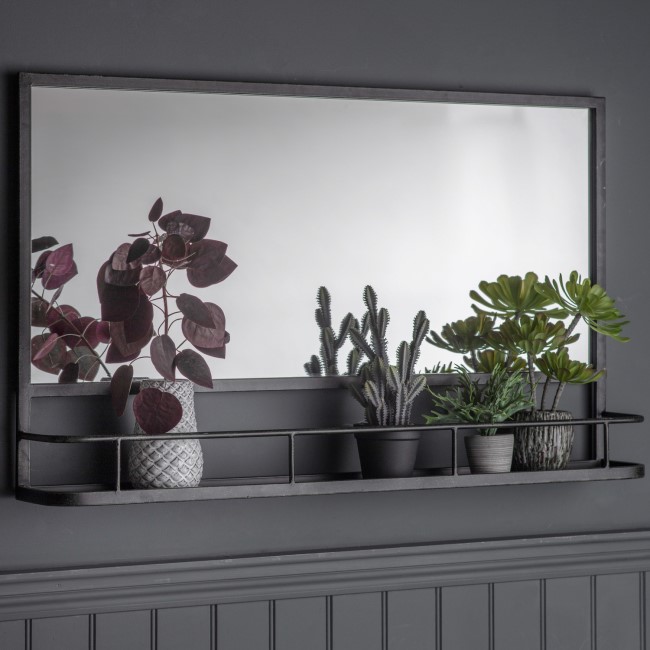 Eliza Overmantel Mirror with Shelf - Caspian House