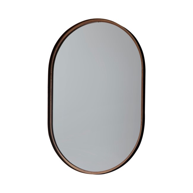 Genna Brass Elipse Mirror - Caspian House 