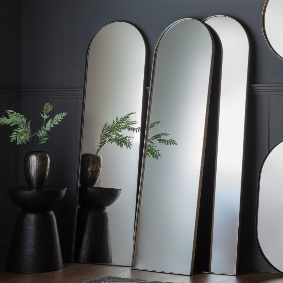 Harlee Arch Mirror Black - Caspian House