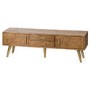 Pine Large TV Unit with Storage - Hill Interiors