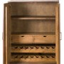 Brown Pine Herringbone Drinks Cabinet - Havana