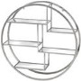 Silver Round Wall Shelving Unit - Hill Interiors