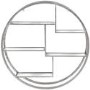 Silver Round Wall Shelving Unit - Hill Interiors