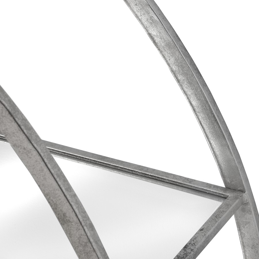 Silver Round Wall Shelving Unit - Hill Interiors