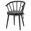 Black Wooden Spindle Dining Chair - Hill Interiors